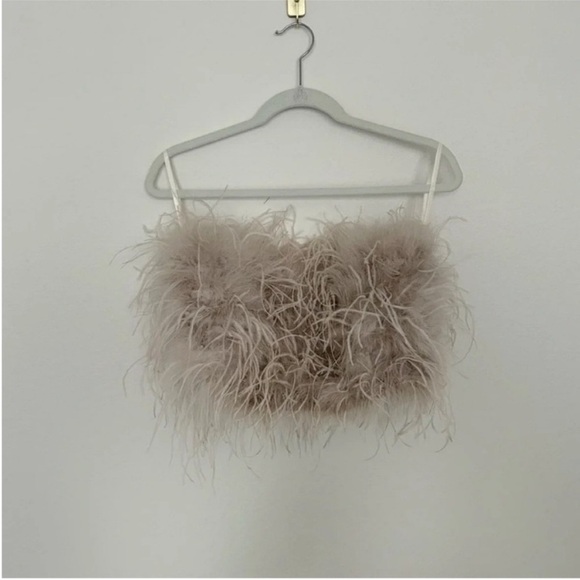 Lamarque Zaina Feather Top Dusty Rose - Picture 6 of 10